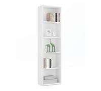 Estantería librería estrecha scaled color blanco 197x52x33 cm