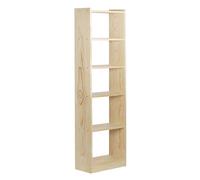 Estantería librería Gala de 6 baldas de madera maciza de pino 184,7x49,6x25cm - ASTIGARRAGA KIT LINE