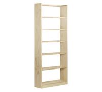 Estantería librería Gala de 7 baldas de madera maciza de pino 216,7x79,6x25cm - ASTIGARRAGA KIT LINE