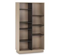 Estantería Librería Vigo VS Venta-Stock, Color Roble/gris, 150x80 Cm, Elegante y Espaciosa