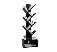 Estantería libros, torre CD, estantería multimedia salón, 6 niveles, almacén