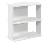 vidaXL Librería 3 niveles madera ingeniería Blanco 60x30x60 cm