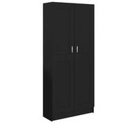 vidaXL Estantería de madera contrachapada negro 82,5x30,5x185,5 cm