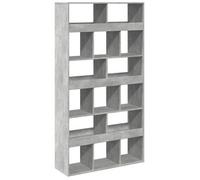 vidaXL Estantería de madera de ingeniería 100x33x187,5 cm - Blanco / Roble Sonoma / Gris Sonoma
