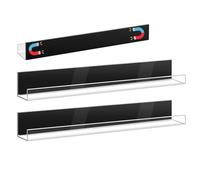 Estantería Magnética,Estantes Magnéticos Para Aula Flotante Magnético | Estante magnético organizador de cocina para pizarra blanca, aula, refrigerador, organización de 2 piezas-transparente