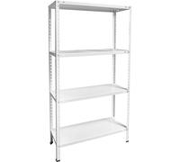 Estantería Metálica Blanca 4 Baldas | Organización y Espacio