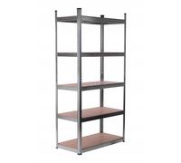 Estantería metálica de 180x90x40 cm - 5 estantes, galvanizada, práctica