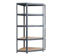 Estantería metálica de esquina 180x90x90x40, galvanizada - TG-REG 5456
