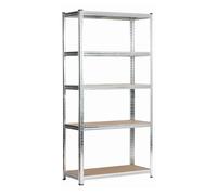 Estantería metálica modular de acero galvanizado 90 cm 5 estantes 90x40x180 cm