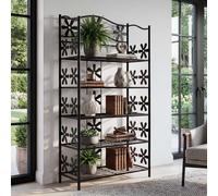 Estantería metálica Regal, ideal para libros, zapatos o como estantería independiente. Modelo Ginebra. Aproximadamente 5 estantes, altura de 112 cm