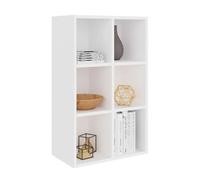 vidaXL Estantería/Aparador madera de ingeniería blanco 66x30x98 cm