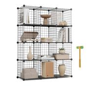 Newlux Estantería modular Titan C12 metálica 12 cubos (125 x 94,5 x 31,5 cm)