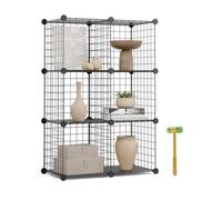 Newlux Estantería modular Titan C6 metálica 6 cubos (64,5x94,5x31,5 cm)