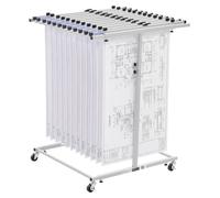 Estantería móvil VEVOR para planos, soporte ajustable para planos, atril vertical con ruedas, estante de almacenamiento de documentos, ideal para planos, carteles, oficinas en casa, sin abrazaderas