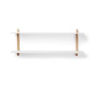 Estantería Nivo F Roble Claro/ Blanco