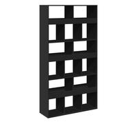 vidaXL Estantería de madera de ingeniería negra 100x33x187,5 cm