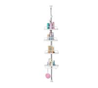 Estantería para baño ESQUINA ducha banera, ESTANTE mueble de almacenamiento esponja cepillo champu lavabo, ducha, esquinero WPC 4 ESTANTES ,esquina de ducha, soporte de champú, accesorios de baño