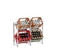 Estantería para cajas lennert metal cromado 31x47x75 cm