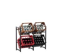 Estantería para cajas lennert metal negro 31x91x75 cm