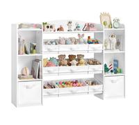Estantería para Juguetes Infantiles con 4 Compartimentos Abiertos