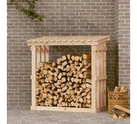 Estantería para leña "The Living Store", dimensiones 108 x 64,5 x 109 cm, fabricada en madera maciza de pino