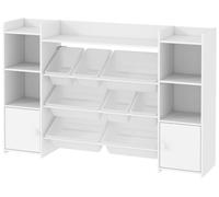 Estantería para libros infantiles AIYAPLAY, ideal para juguetes, con 8 cajas extraíbles, color blanco