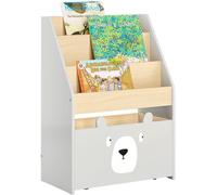 Estantería para libros infantiles con 3 cajones y un contenedor móvil para juguetes