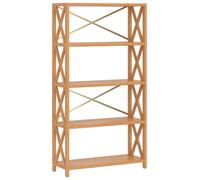 Estantería para libros - Librero - Mueble de baño - Estantería modular - Estante de almacenamiento - Madera de roble maciza - 80 x 30 x 146 cm