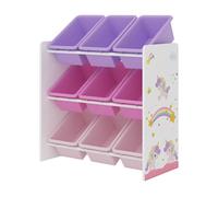 Estantería para niños muxía 3 niveles unicornio aglomerado/plástico 60 x 62 x 27 cm multicolor [en.casa]