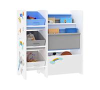 Estantería para niños vimianzo motivo koala aglomerado/tela 60 x 65 x 30 cm multicolor [en.casa]