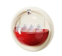 Estantería para perfumes - Organizador de pared | PP PET - Botellero transparente antipolvo para fragancias con compartimentos seguros, elegante portaobjetos para exposición en el dormitorio, baño