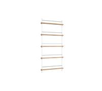 Estantería para Revistas de Roble Alto y Blanco
