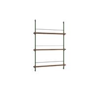 Estantería para Revistas Mediana en Roble Ahumado/verde Pino