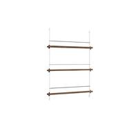 Estantería para Revistas , Mediana, Roble Ahumado/ Blanco