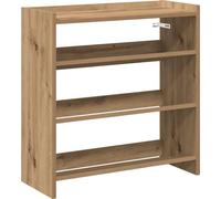 Estantería para zapatos vidaXL, estilo Artisan, roble, 60x25x62 cm, material de madera