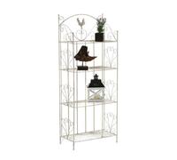Estantería plegable mia metal crema antiguo 33x61.5x153 cm