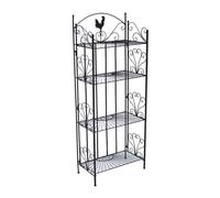 Estantería plegable mia metal negro 33x61.5x153 cm