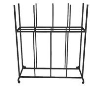 Estantería portátil para Cajas de cartón con Ruedas giratorias, Soporte de exhibición de Hierro Negro Resistente para la organización de Cajas de cartón, Ideal para almacenes y mudanzas (135