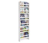 Relaxdays Estantería, 6 Compartimentos, Libros, Juguetes, Blanca