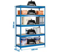 Estantería SIMONRACK Bricoforte 1004-5 chipboard azul/madera