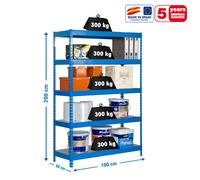 Estantería SIMONRACK Bricoforte 1006-5 metal azul/galva