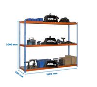 Estantería SIMONRACK Ecoforte 1504-3 metal azul/naranja/galva