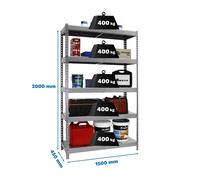 Estantería SIMONRACK Ecoforte 1504-5 metal galva/galva