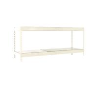 Estantería SIMONRACK Ecoforte 1507-2 metal 900 blanco/galva