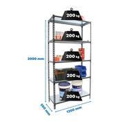 Estantería SIMONRACK Simonclick megaplus 5/500 antracita/blanco