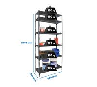 Estantería SIMONRACK Simonclick mini 6/300 antracita/antracita