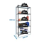 Estantería SIMONRACK Simonclick plus 5/400 antracita/galva
