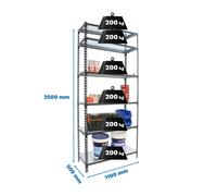 Estantería SIMONRACK Simonclick superplus 6/500 antracita/galva