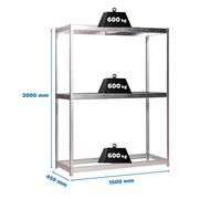 Estantería SIMONRACK Simonforte 1504-5 galva