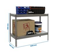 Estantería SIMONRACK Simonforte 1507-2 metal 900 gris/galva
